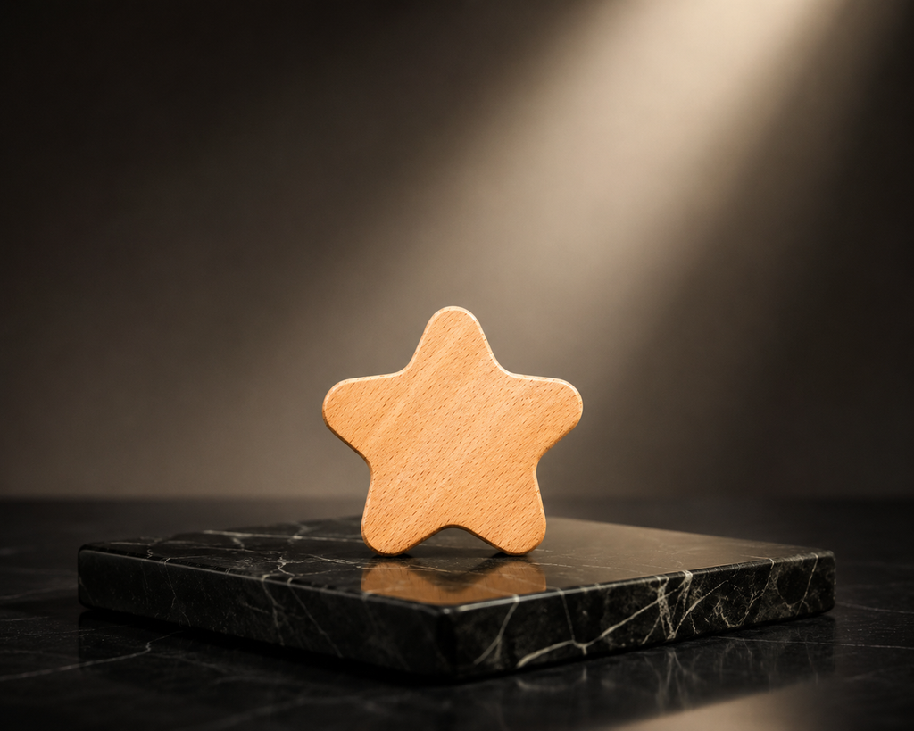 Star Wood Knob | Premium Wooden Cabinet Knob India