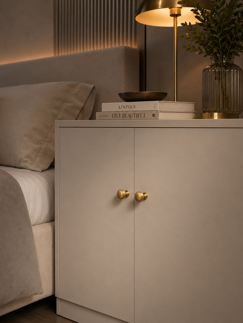 Alexander & Wicks Brass Knob Luxury Brushed Finish