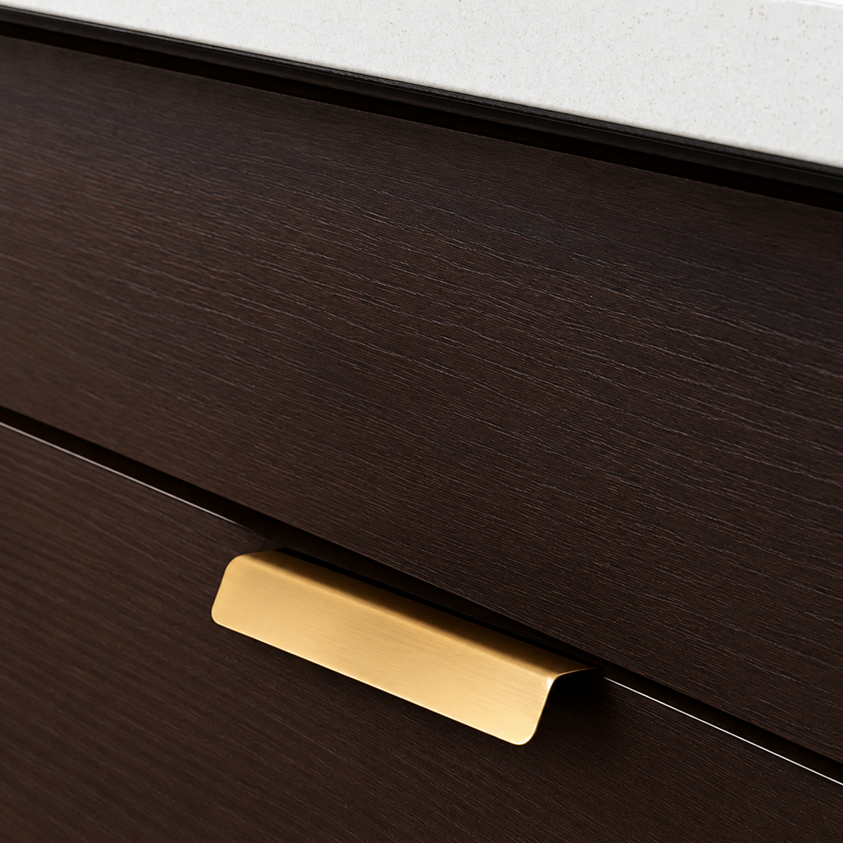 Luxury Brass Profile Handles for Kitchen Drawers & Wardrobes | Brass Essence