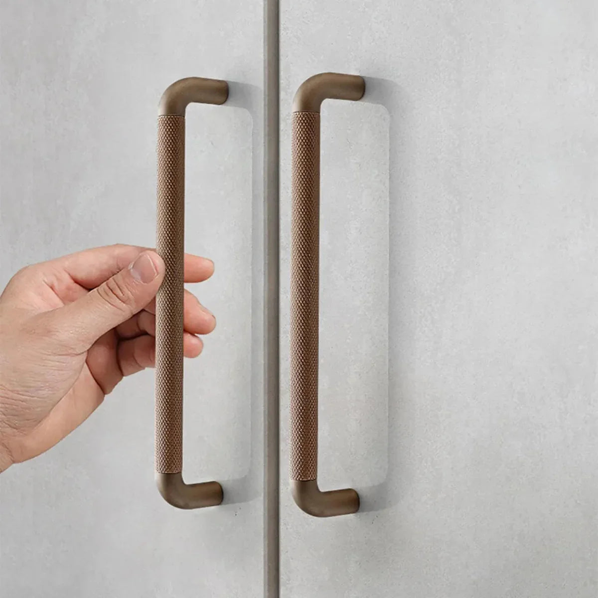 Textured Bar & Knob Handle Set – Modern Industrial Design 4