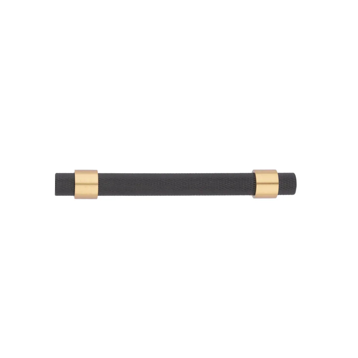 Knurled Black & Gold T-Bar Handle Collection | Brass Cabinet Handles