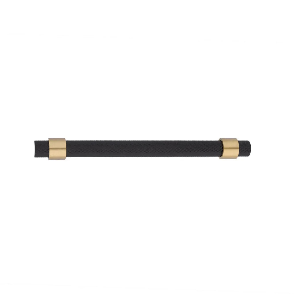 Knurled Black & Gold T-Bar Handle Collection | Brass Cabinet Handles