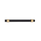Knurled Black & Gold T-Bar Handle Collection | Brass Cabinet Handles
