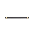 Knurled Black & Gold T-Bar Handle Collection | Brass Cabinet Handles
