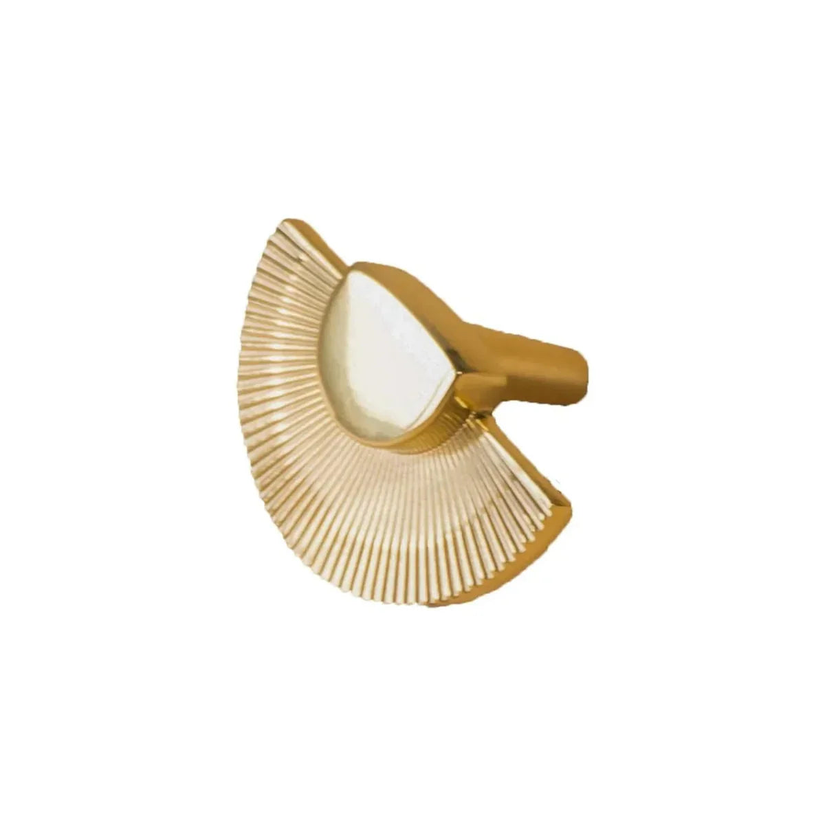 Scallop Royale Brass Collection | Solid Brass Cabinet & Wardrobe Handles