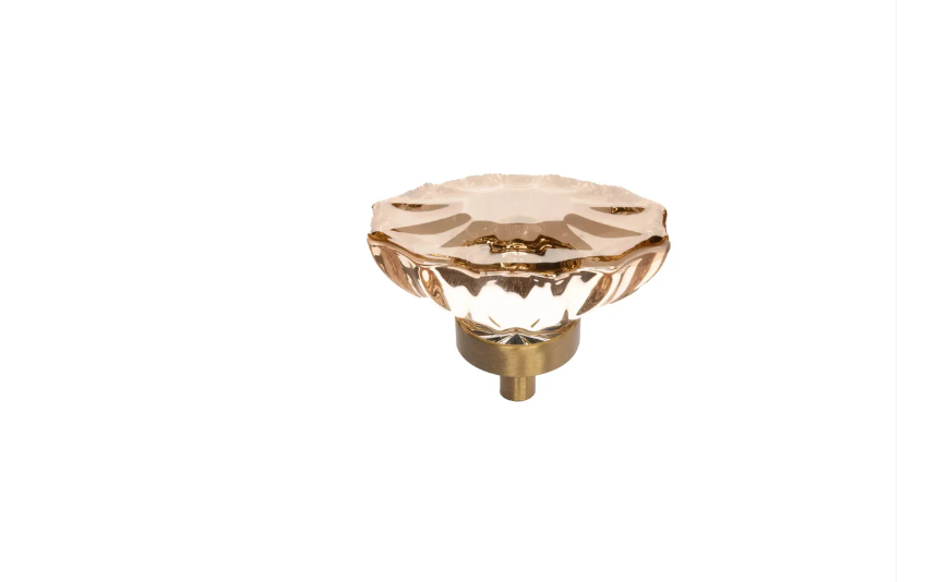 Diamond Faceted Crystal Cabinet Knob | Luxury Crystal Knob