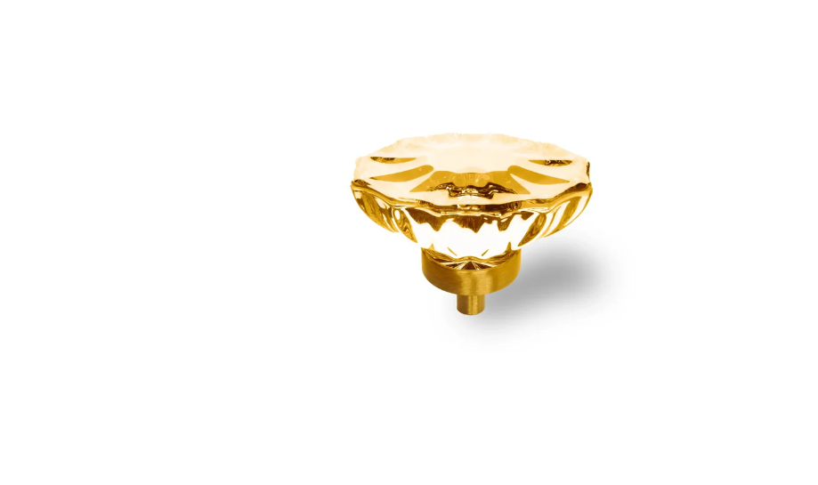 Diamond Faceted Crystal Cabinet Knob | Luxury Crystal Knob
