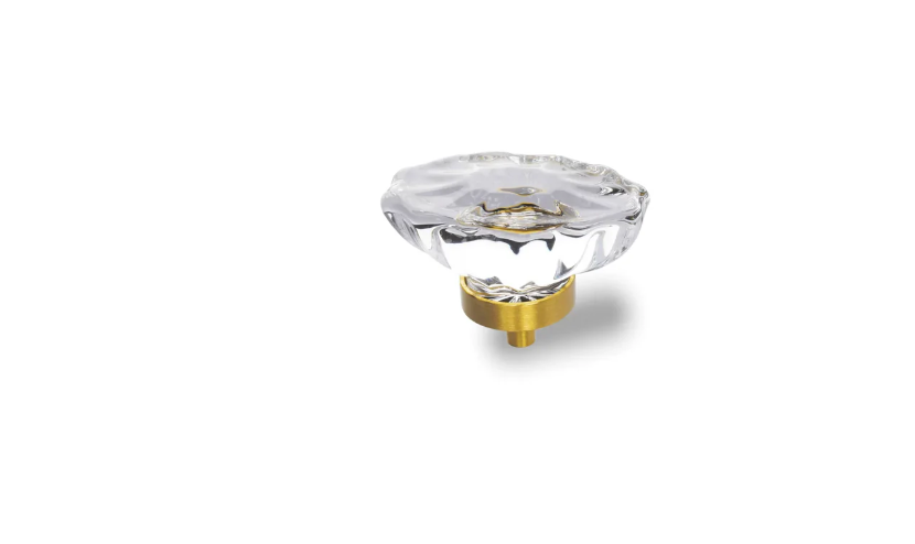 Diamond Faceted Crystal Cabinet Knob | Luxury Crystal Knob