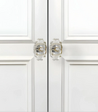 Diamond Faceted Crystal Cabinet Knob | Luxury Crystal Knob