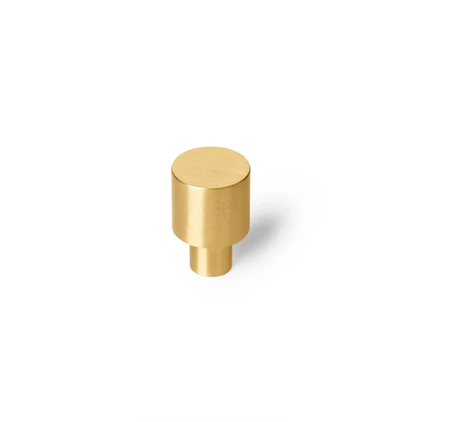 Salden Brushed Brass Cabinet Knob | Brass Essence