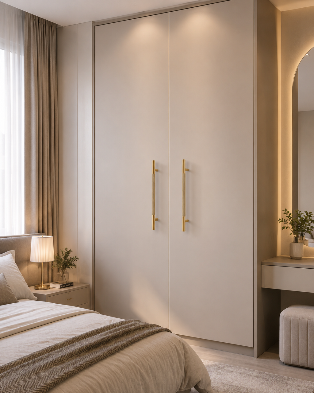 Yashvite Knurled Brass Collection | Solid Brass Cabinet Handles