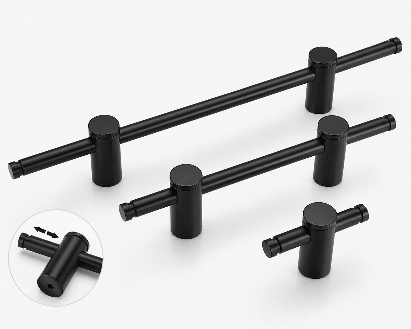 Adjustable Solid Brass Bar Handles | Premium Cabinet Handles
