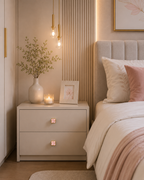 Clover Acrylic Brass Cabinet Knob | Brass Essence India