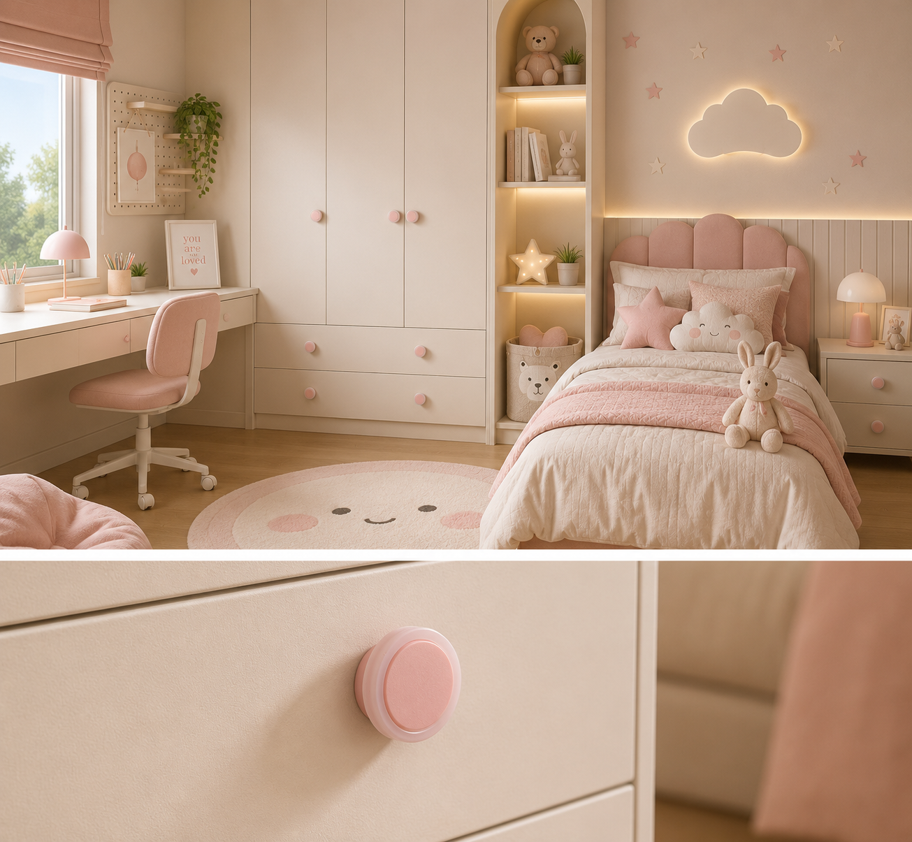 Soft-Touch Silicone Kids Cabinet Knob | Kids Furniture Knobs