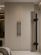 Adjustable Solid Brass Bar Handles – product view – Brass Essence