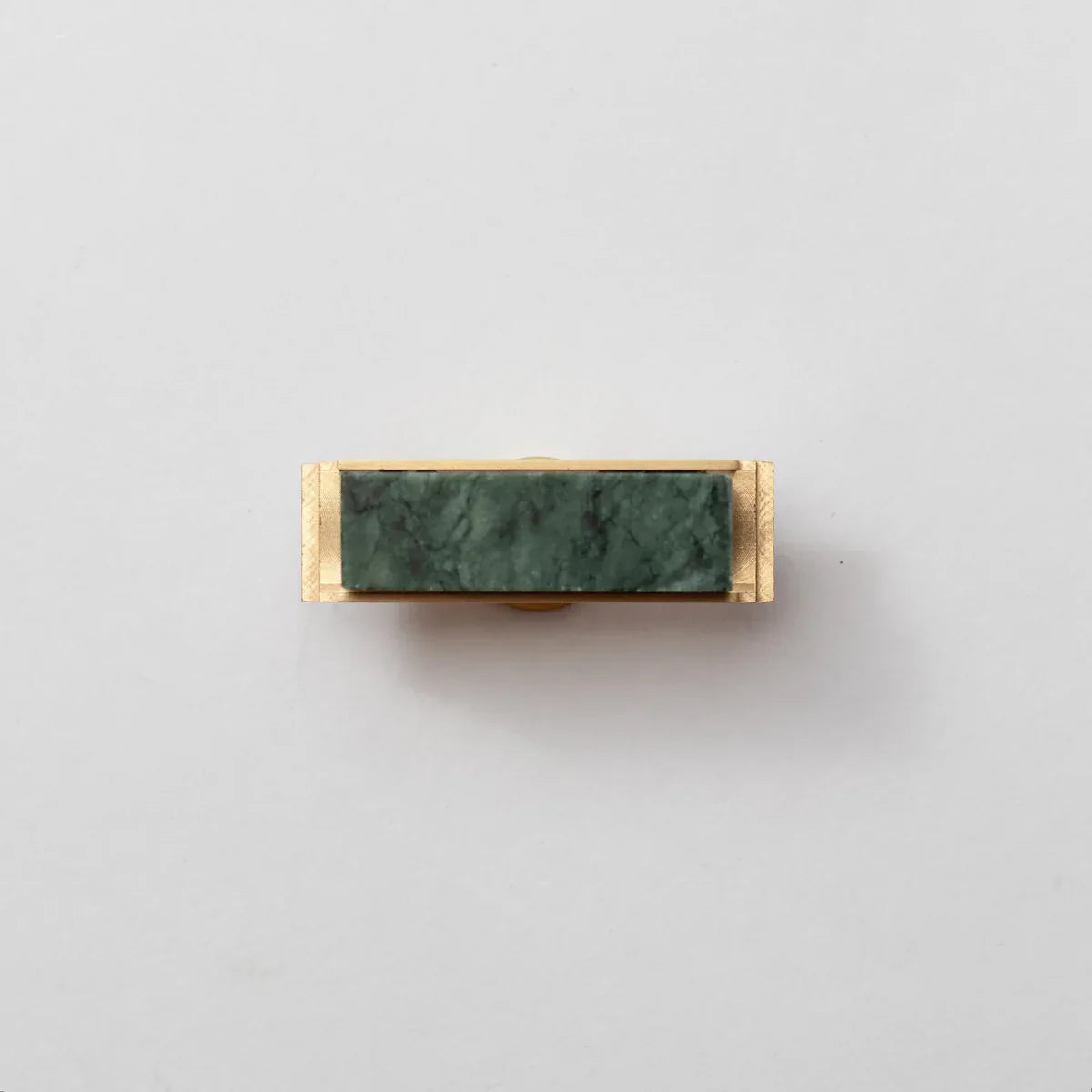 Fuji White Marble & Brass Handle | Luxury Cabinet Handle India