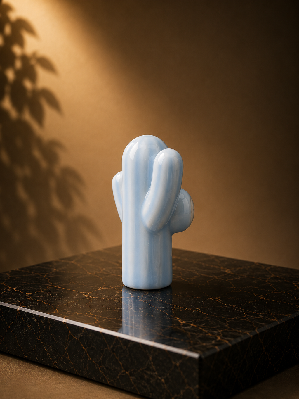Ceramic Cactus Kids Cabinet Knob | Brass Essence