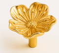 Open Flower Brass Cabinet Knob | Designer Furniture Knob