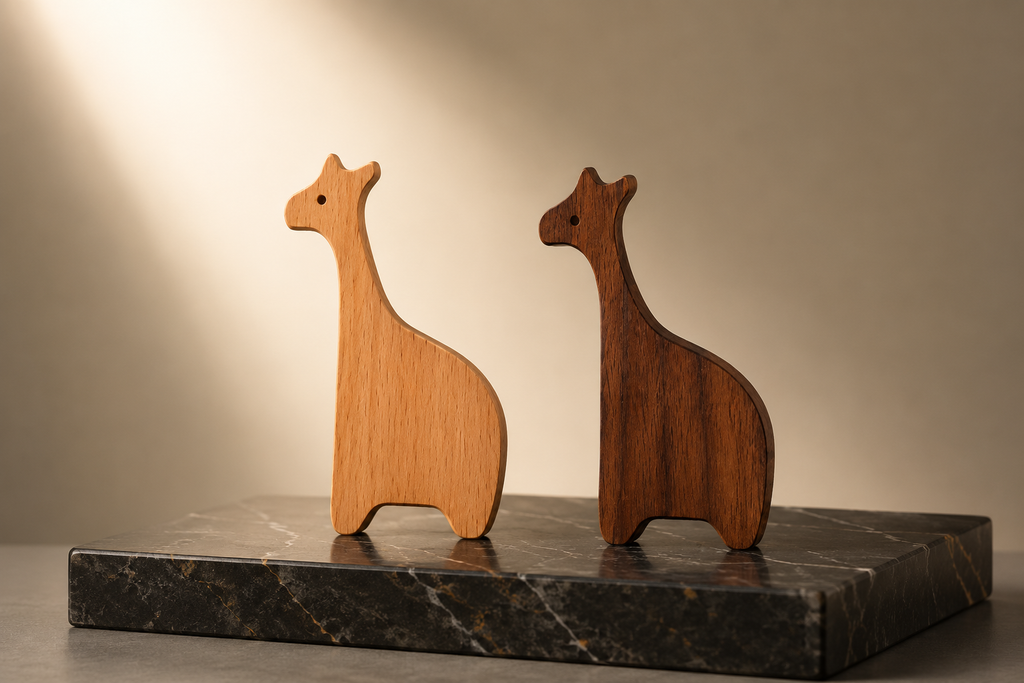 Giraffe Wood Knob | Premium Wooden Cabinet Knob India
