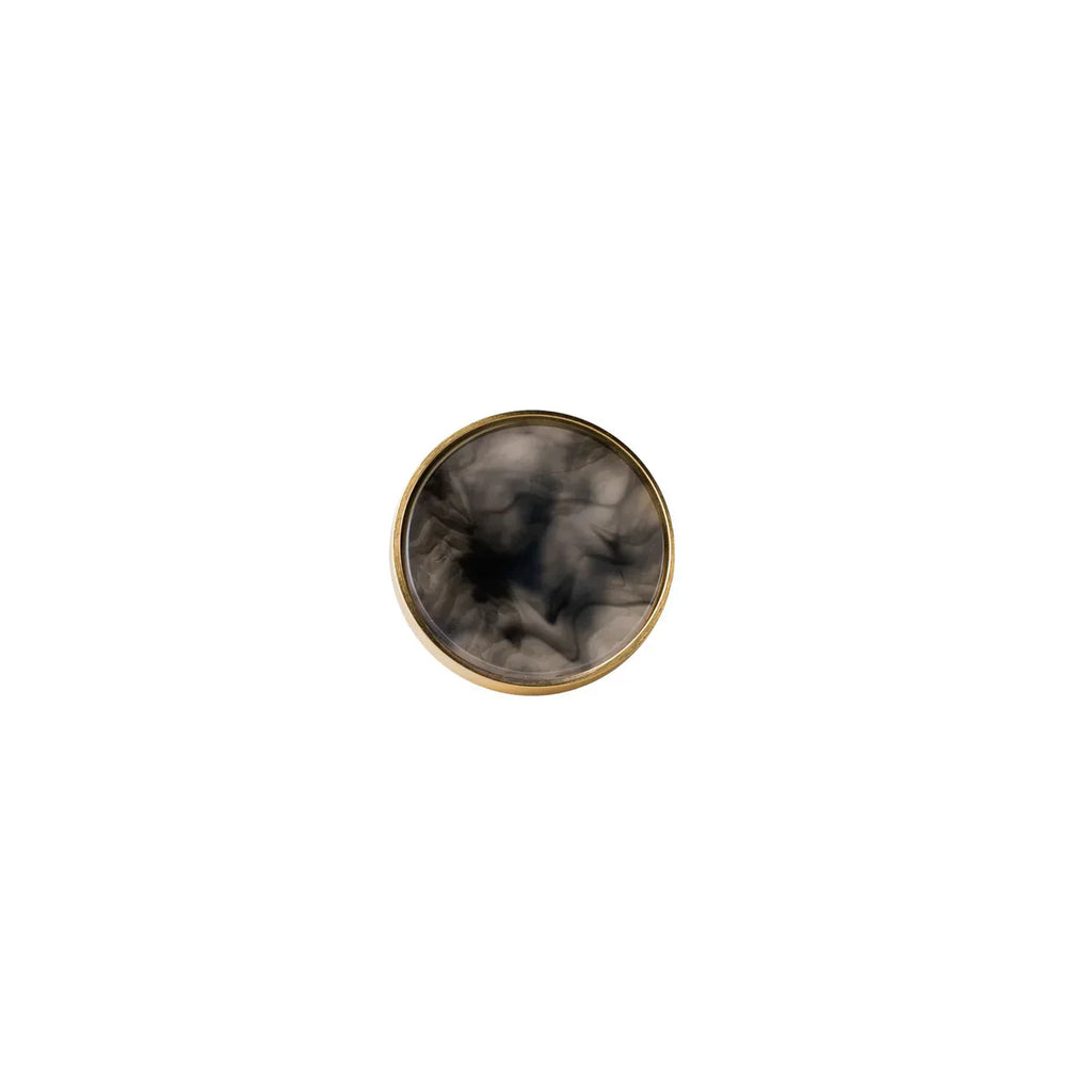 Prisma Acrylic & Brass Disc Cabinet Knob | Luxury Cabinet Hardware India