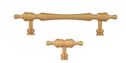Spindle Solid Brass Cabinet Handle Collection B-0129 by Brass Essence