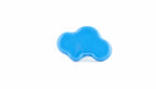 Cloud Ceramic Kids Cabinet Knob – White & Blue | Brass Essence