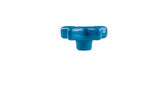 Star Ceramic Kids Cabinet Knob – White & Blue | Brass Essence