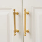 Windsor Classic Ball End Cabinet Handle | Brass Essence