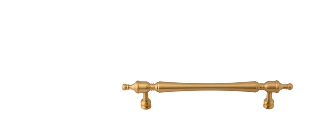 Classic Vintage Spindle Cabinet Handle Gold Finish | Brass Essence