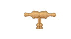 Classic Vintage Spindle Cabinet Handle Gold Finish | Brass Essence