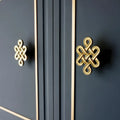 Entwine Decorative Knot Cabinet Knob | Brass Essence