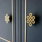 Entwine Decorative Knot Cabinet Knob | Brass Essence