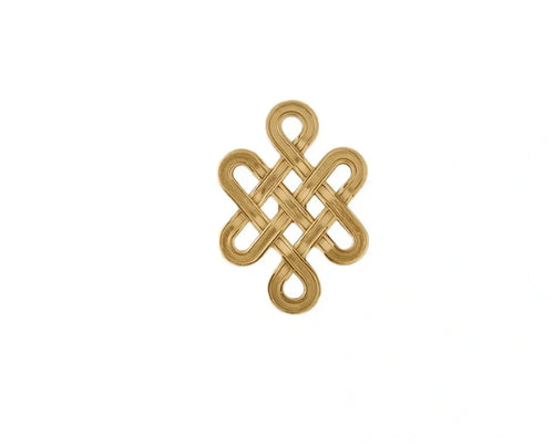 Entwine Decorative Knot Cabinet Knob | Brass Essence