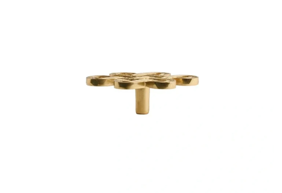 Entwine Decorative Knot Cabinet Knob | Brass Essence