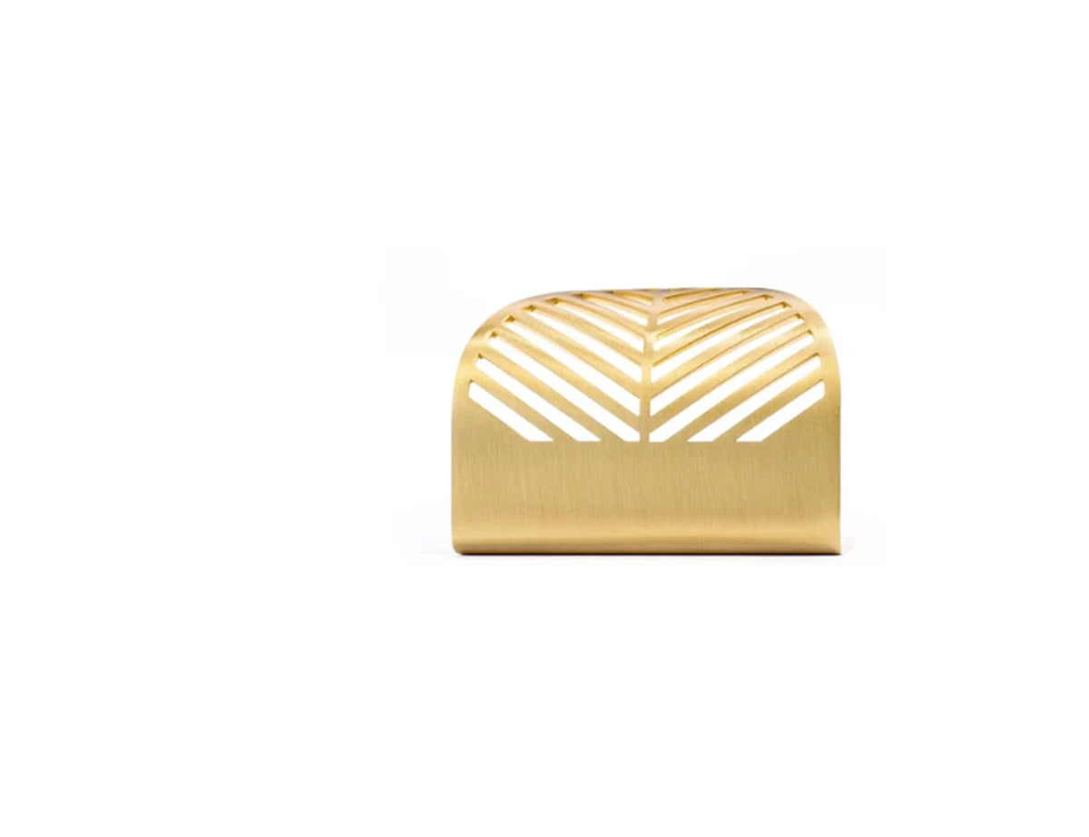 Leaf Design Kitchen Profile Handle Gold Finish | Brass Essence