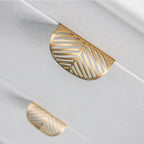 Leaf Design Kitchen Profile Handle Gold Finish | Brass Essence