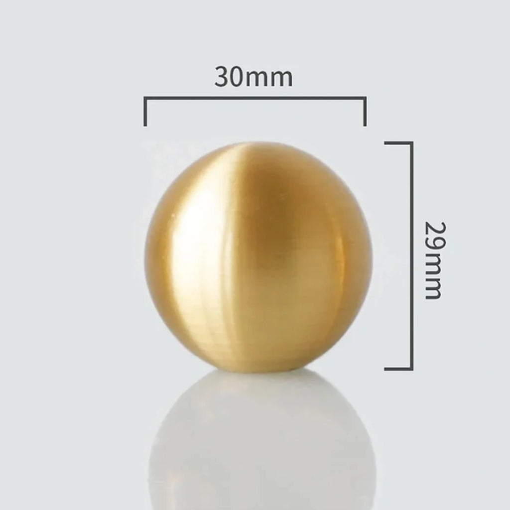 Round Ball Cabinet Knob Gold, Black & Bronze | Brass Essence
