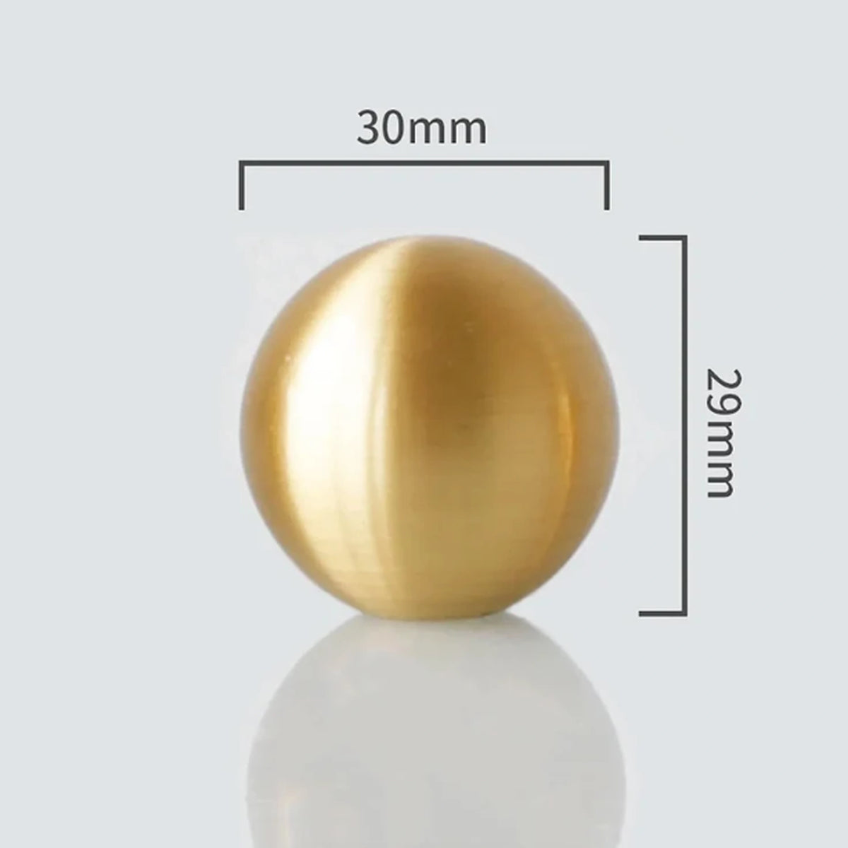 Round Ball Cabinet Knob Gold, Black & Bronze | Brass Essence