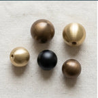 Round Ball Cabinet Knob Gold, Black & Bronze | Brass Essence
