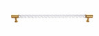 Twisted Clear Acrylic & Brass Cabinet Handles | Brass Essence