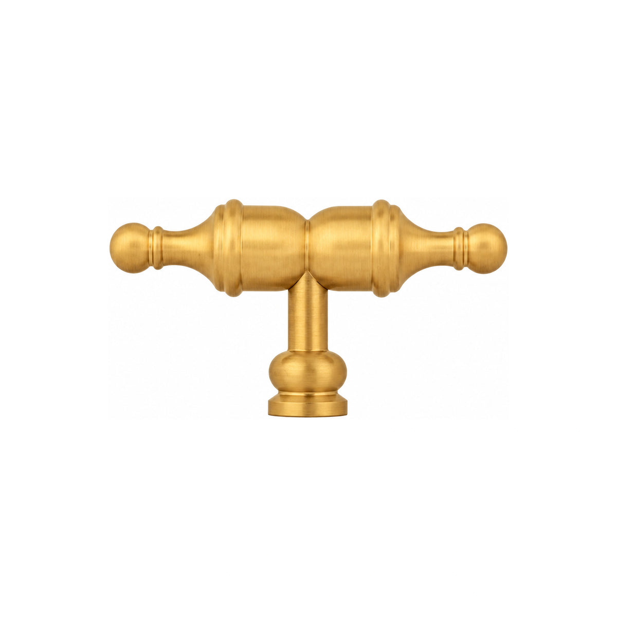 Classic Vintage Spindle Cabinet Handle Gold Finish | Brass Essence