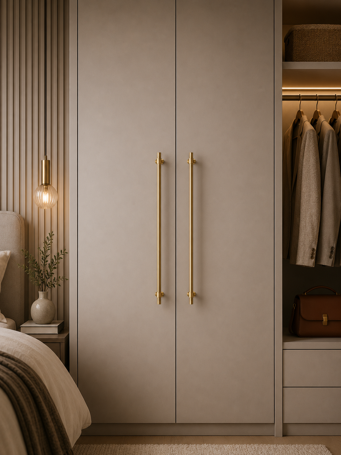 Naveena Signature Brass Collection | Solid Brass Cabinet & Kitchen Handles