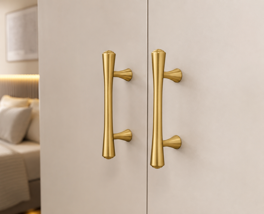 Dumbbell Brass Handle Collection | Designer Cabinet Handle