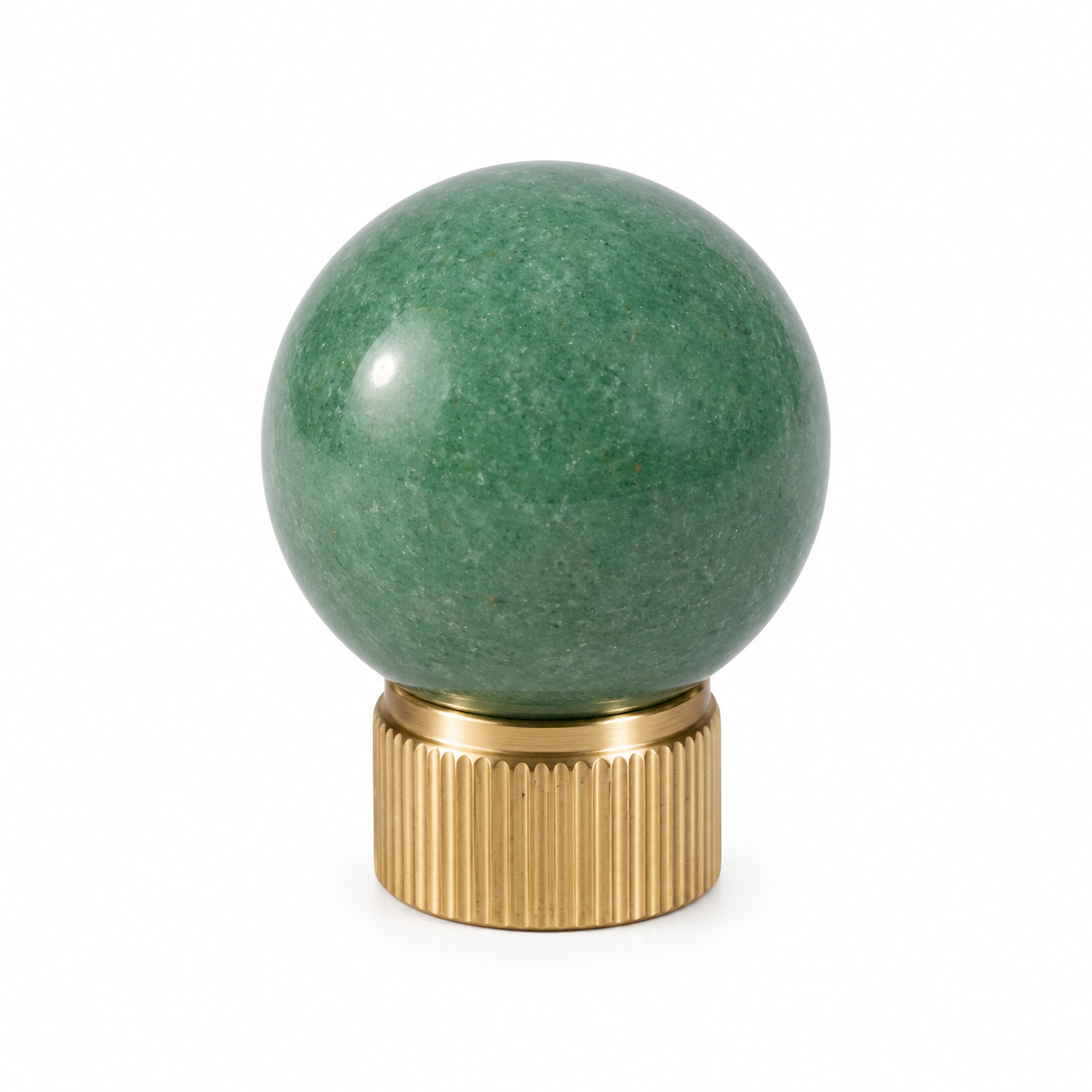Gemstone Bead & Brass Cabinet Knob | Designer Cabinet Knob