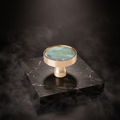 Prisma Acrylic & Brass Disc Cabinet Knob | Luxury Cabinet Hardware India