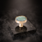 Prisma Acrylic & Brass Disc Cabinet Knob | Luxury Cabinet Hardware India