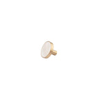 Mother of Pearl & Brass Round Cabinet Knob 2