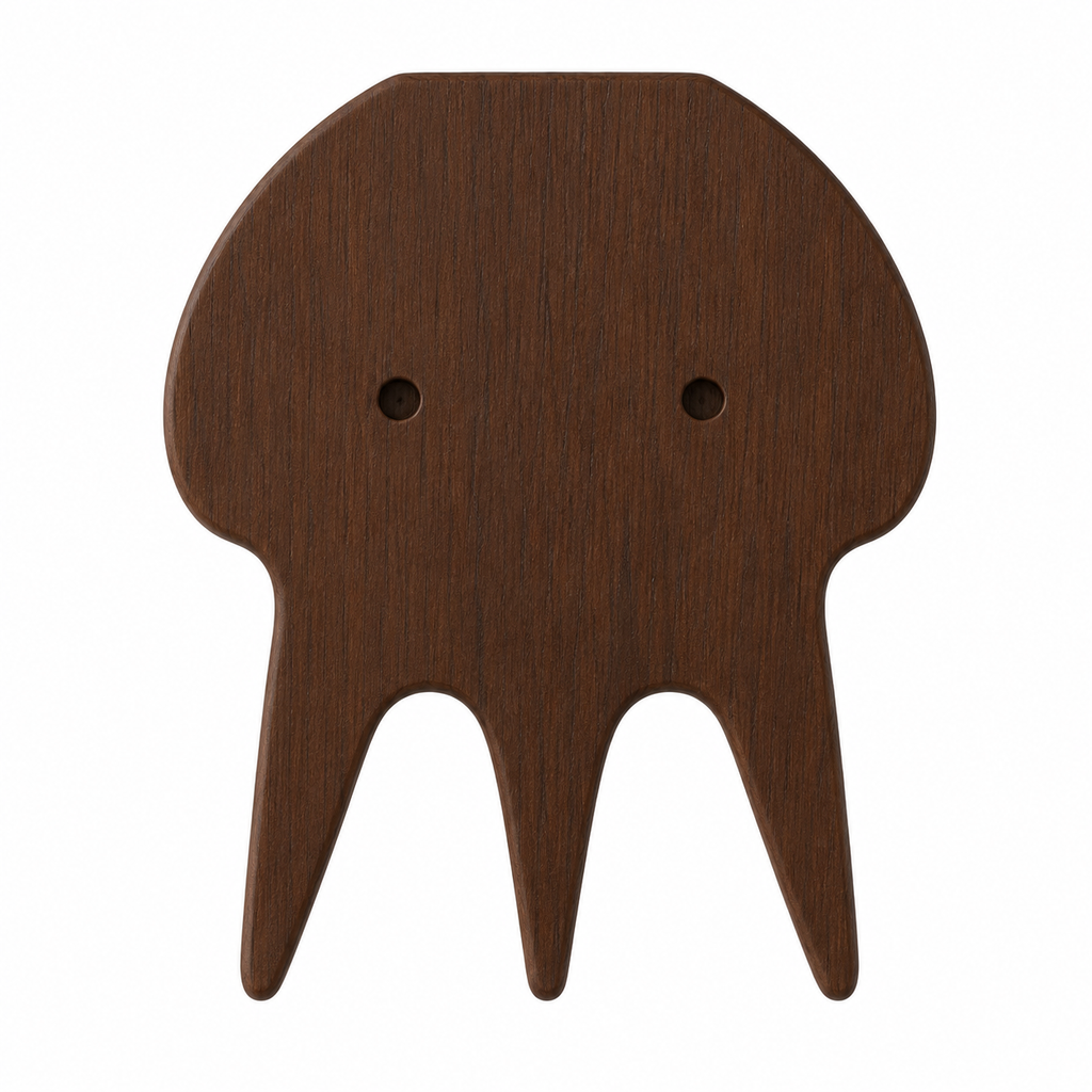 Jellyfish Wood Knob | Premium Wooden Cabinet Knob India