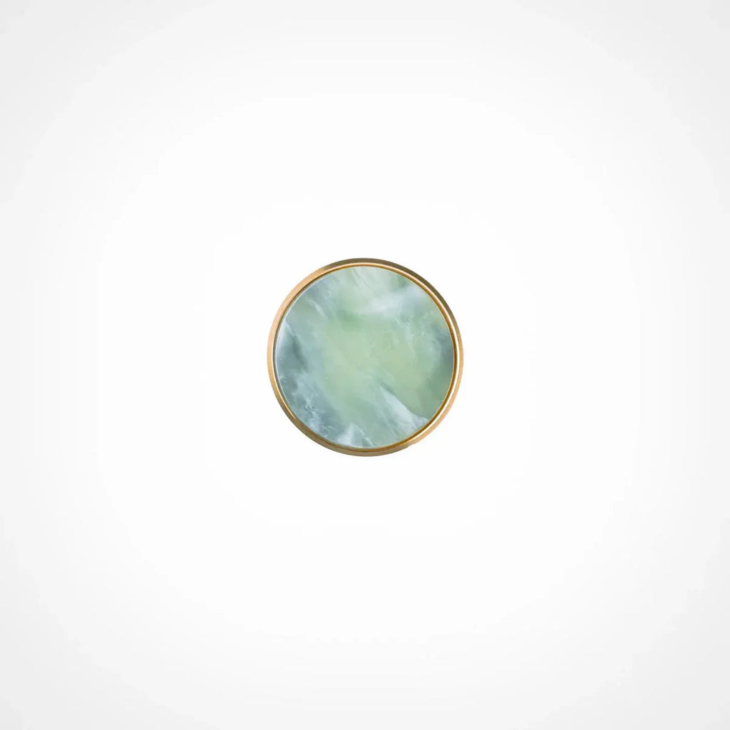 Prisma Acrylic & Brass Disc Cabinet Knob | Luxury Cabinet Hardware India