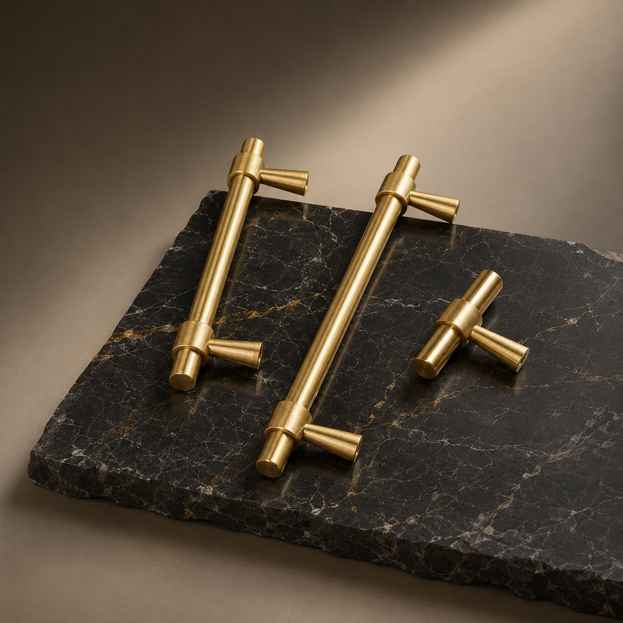 Naveena Signature Brass Collection | Solid Brass Cabinet & Kitchen Handles